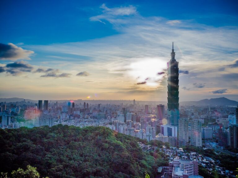 Taiwan weather warnings guide: Taipei skyline